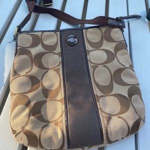 Large Coach crossbody with classic C.